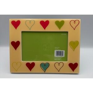 VTG Wellco Heart Love Picture Frame 4x6 Yellow, Green, Blue Red, Pink, Lime